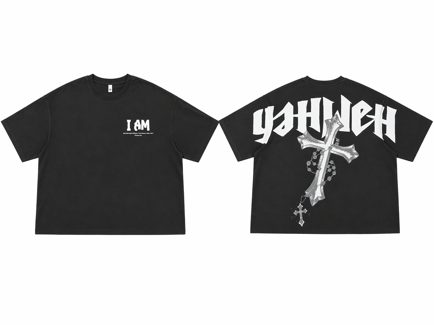 Black Yahweh Oversized T-Shirt