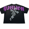 Black and Purple Yahweh Oversized T-Shirt