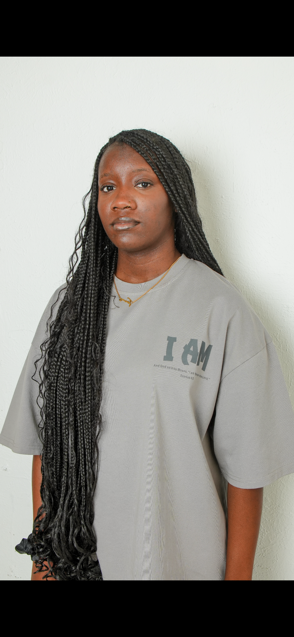 Grey Yahweh Oversized T-Shirt
